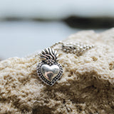 Collana Cuore Sacro Silver