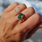 Anello MUSCHIO FOGLIE - questa pietra prende vita