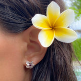 Orecchini Frangipani - il fiore più iconico di Bali