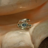 Anello Fini - Larimar e zirconi