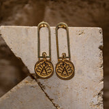 Orecchini Cartiglio - poesia incisa sull’Oro