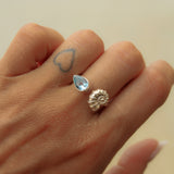 Anello Kauri -  Topazio e conchiglia