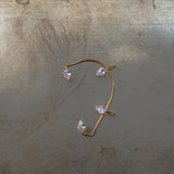 Earcuff climber Jumeirah - Argento 925 e zirconi bianchi