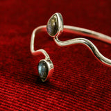 Parure Cleopatra - il potere del serpente e la magia della labradorite