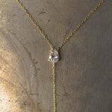 Collana Lariat Jumeirah - cravatta Argento 925 con zirconi