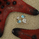 Anello Kauri -  Topazio e conchiglia