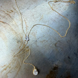 Collana Lariat Jumeirah - cravatta Argento 925 con zirconi