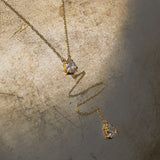 Collana Lariat Jumeirah - cravatta Argento 925 con zirconi