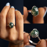 Anello MUSCHIO FOGLIE - questa pietra prende vita