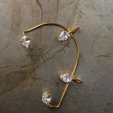 Earcuff climber Jumeirah - Argento 925 e zirconi bianchi