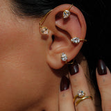 Earcuff climber Jumeirah - Argento 925 e zirconi bianchi