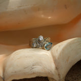 Anello Kandu - Topazio e zirconi