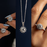 Parure VATNA - la moissanite brilla 20 volte più del diamante