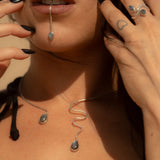 Parure Cleopatra - il potere del serpente e la magia della labradorite