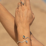 Parure Cleopatra - il potere del serpente e la magia della labradorite