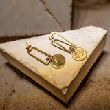 Orecchini Cartiglio - poesia incisa sull’Oro