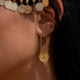 Orecchini Cartiglio - poesia incisa sull’Oro