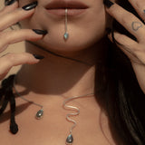 Parure Cleopatra - il potere del serpente e la magia della labradorite