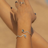 Parure Cleopatra - il potere del serpente e la magia della labradorite