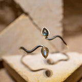 Parure Cleopatra - il potere del serpente e la magia della labradorite