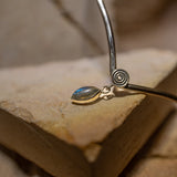 Parure Cleopatra - il potere del serpente e la magia della labradorite