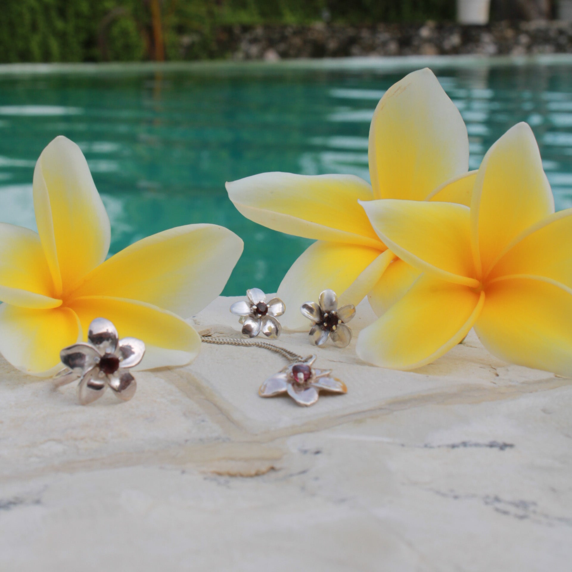 ORECCHINI A POST BORCHIA ARGENTO STERLING 925 HAWAIANA - Foto 5